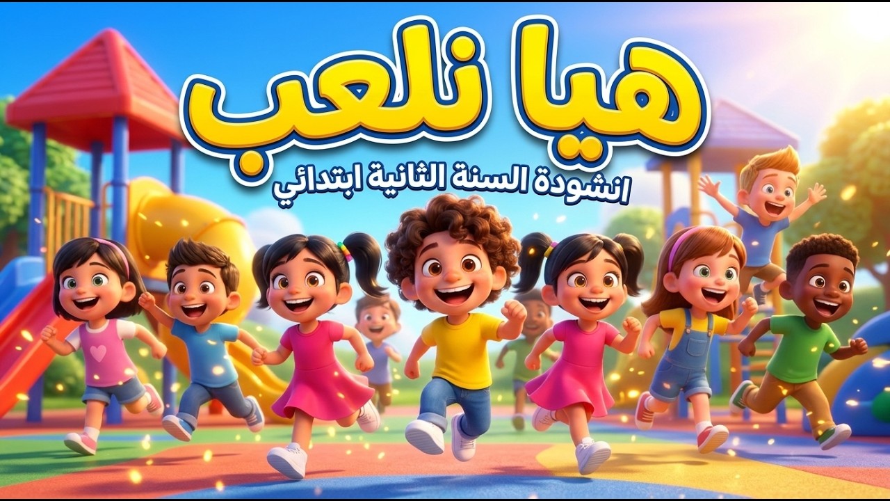 أنشودة هيا نلعب🎵~ هيا نلعب قبل المغرب ~ السنة الثانية ابتدائي [مع الكلمات]