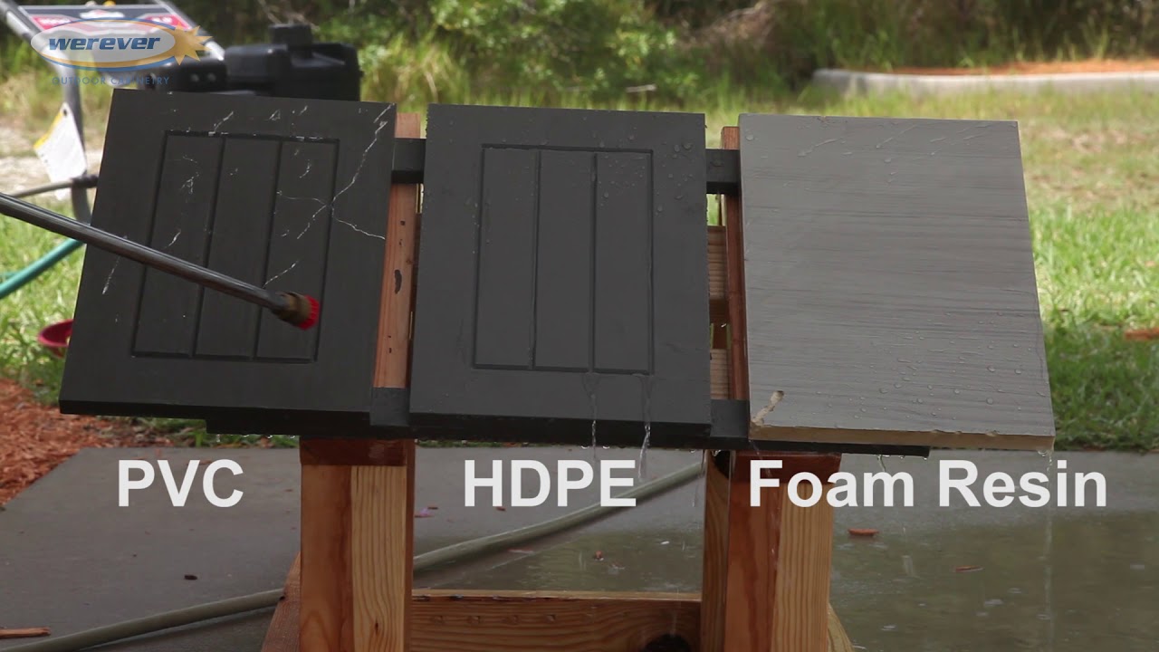 HDPE vs. PVC vs. Foam Resin Power Wash Test