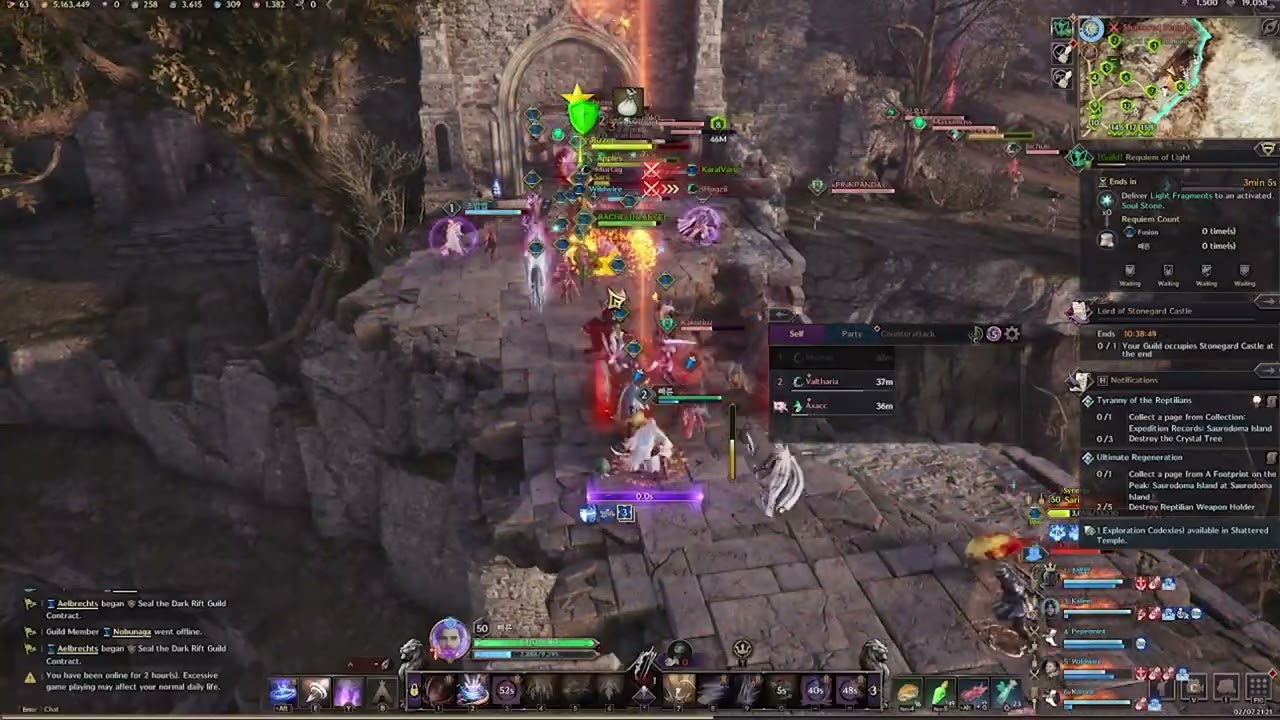 Synergy vs 1HP Alliance Zerg [ Throne and Liberty PvP ]