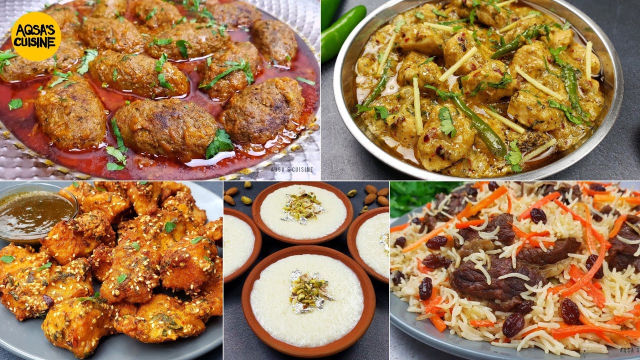 Complete Dawat Menu BUDGET FRIENDLY by Aqsa's Cuisine, Traditional Recipes, Kabab Karahi Pulao, Fish