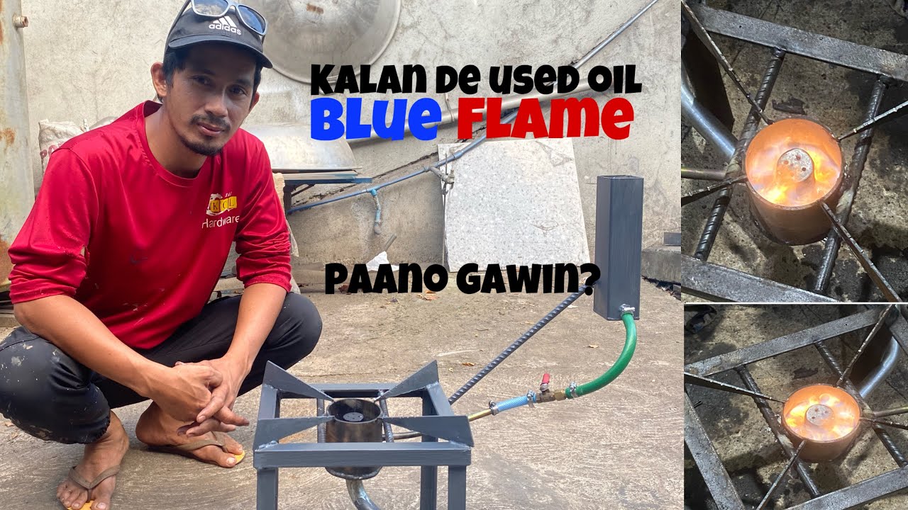 Blue Flame Waste/Used Oil Kalan | Step by Step Paano Gawin? Gumamit lang tayo ng recycled materials.