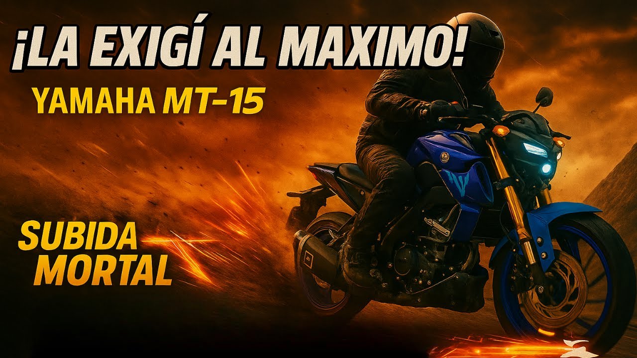 YAMAHA MT 15 -  Rugió Como Nunca en Esta Subida Infernal 🔥🔥 #motorcycle #videoviral #viralvideo