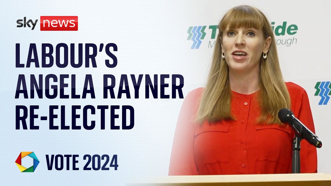 Labour's deputy leader Angela Rayner re-elected | Vote 2024