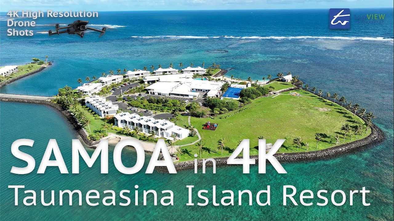 Taumeasina Island Resort, Samoa - Resorts & Accommodation - 4K Drone & 360° Tour Views
