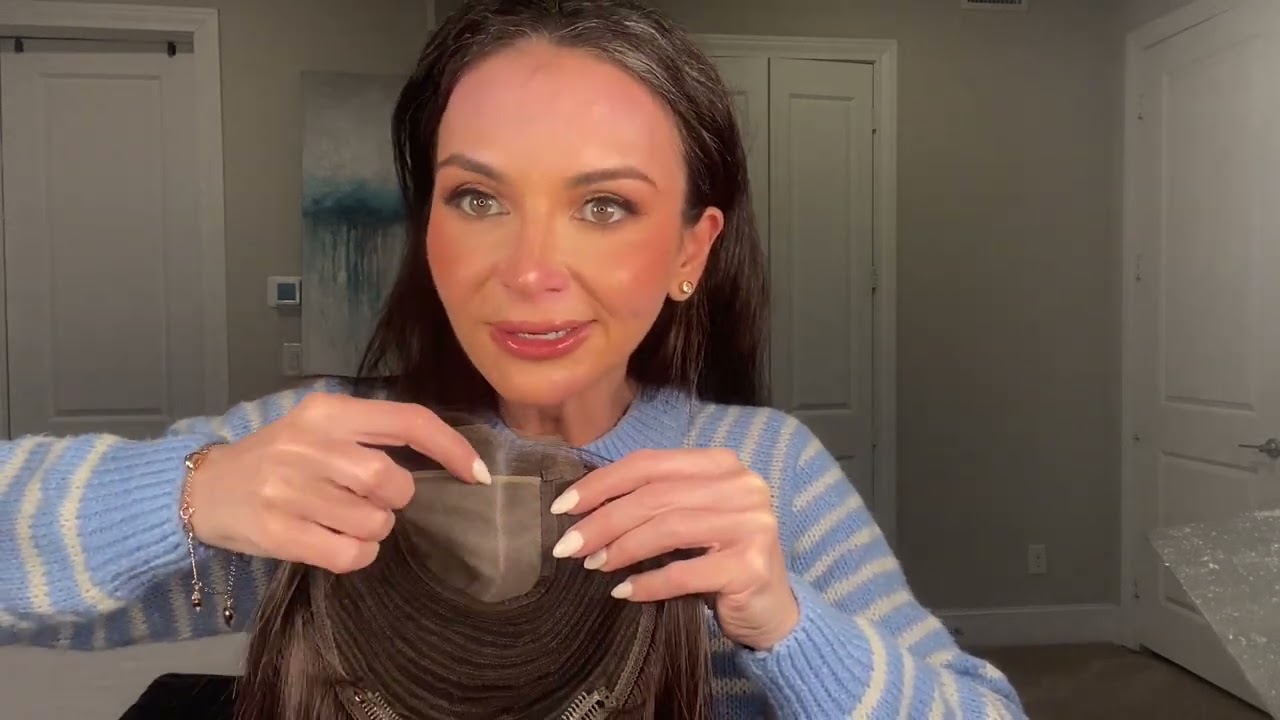 Uniwigs- Courtney Mono Top Human Hair Topper | Lace Front | Low Density