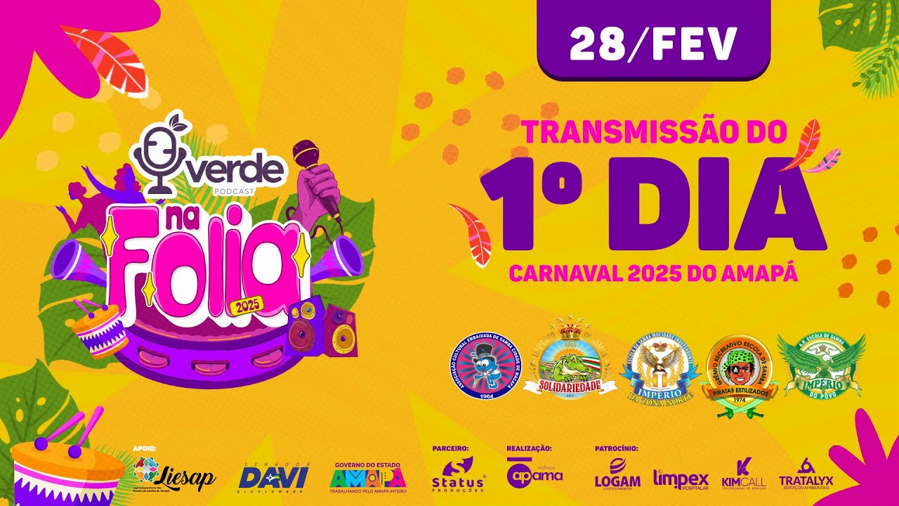 Verde na Folia – Dia 1 | O Carnaval de Macapá AO VIVO!