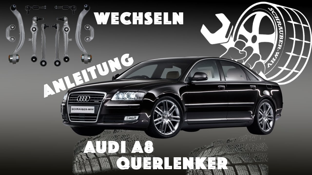 Audi A8 D3 замена неисправной изношенной поперечной опоры