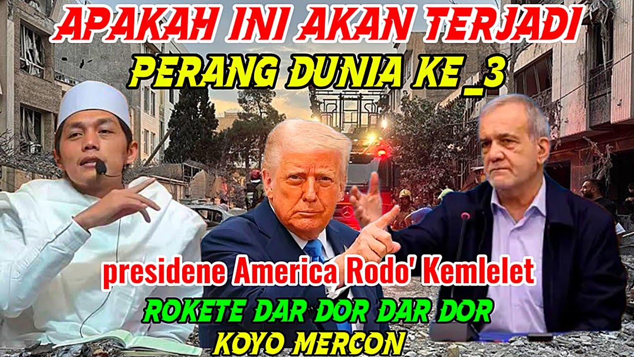 Gus Iqdam Terbaru Komentari Perang America Vs Iran Presidene Rodo' Mlete Rakyate senk Mumet#Treng
