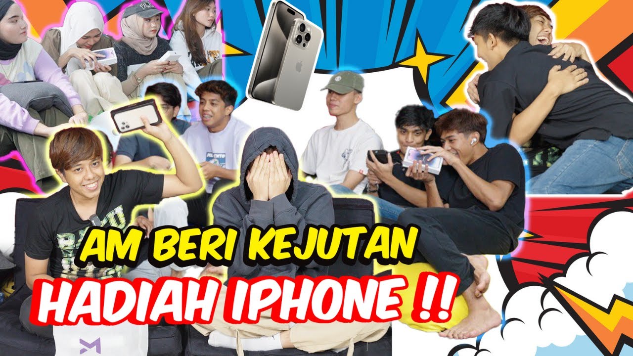 AM BERI KEJUTAN HADIAH IPHONE !! - HARGAI UNTUK TEAM AMZ !