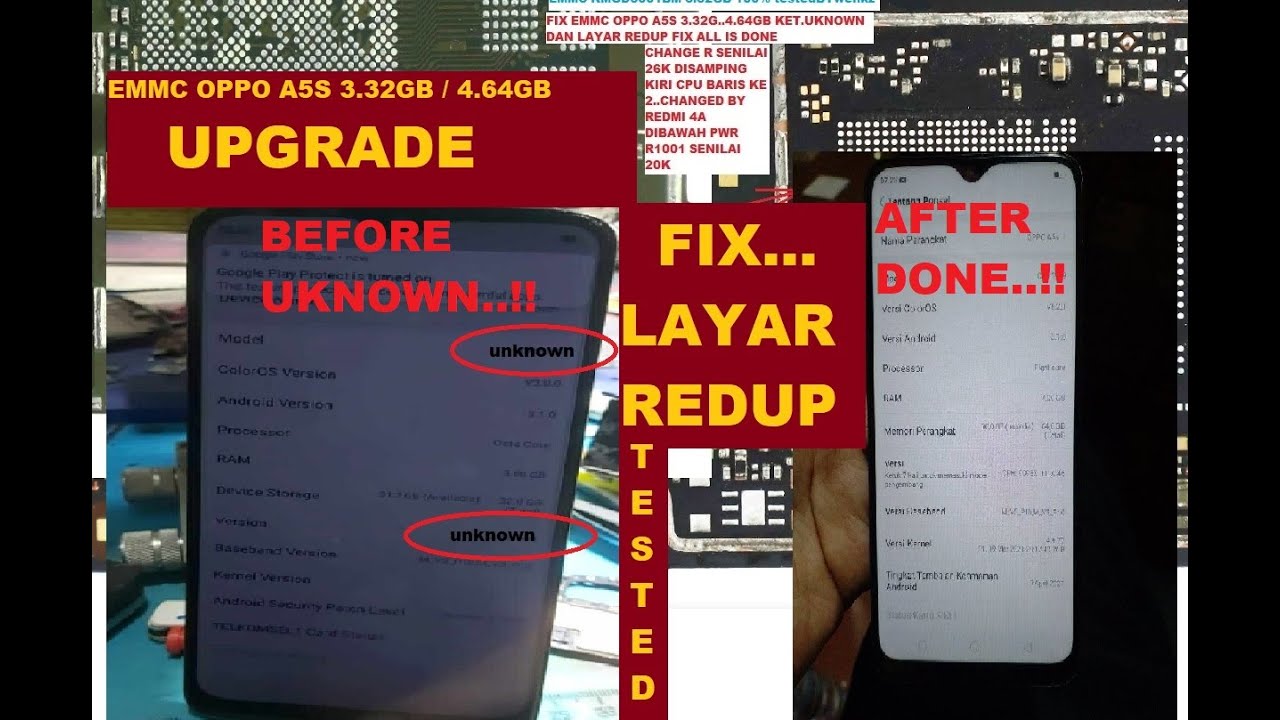 DONEEE❗️Dibalik Cerita Problem Oppo A5S Layar Redup & Keterangan 
