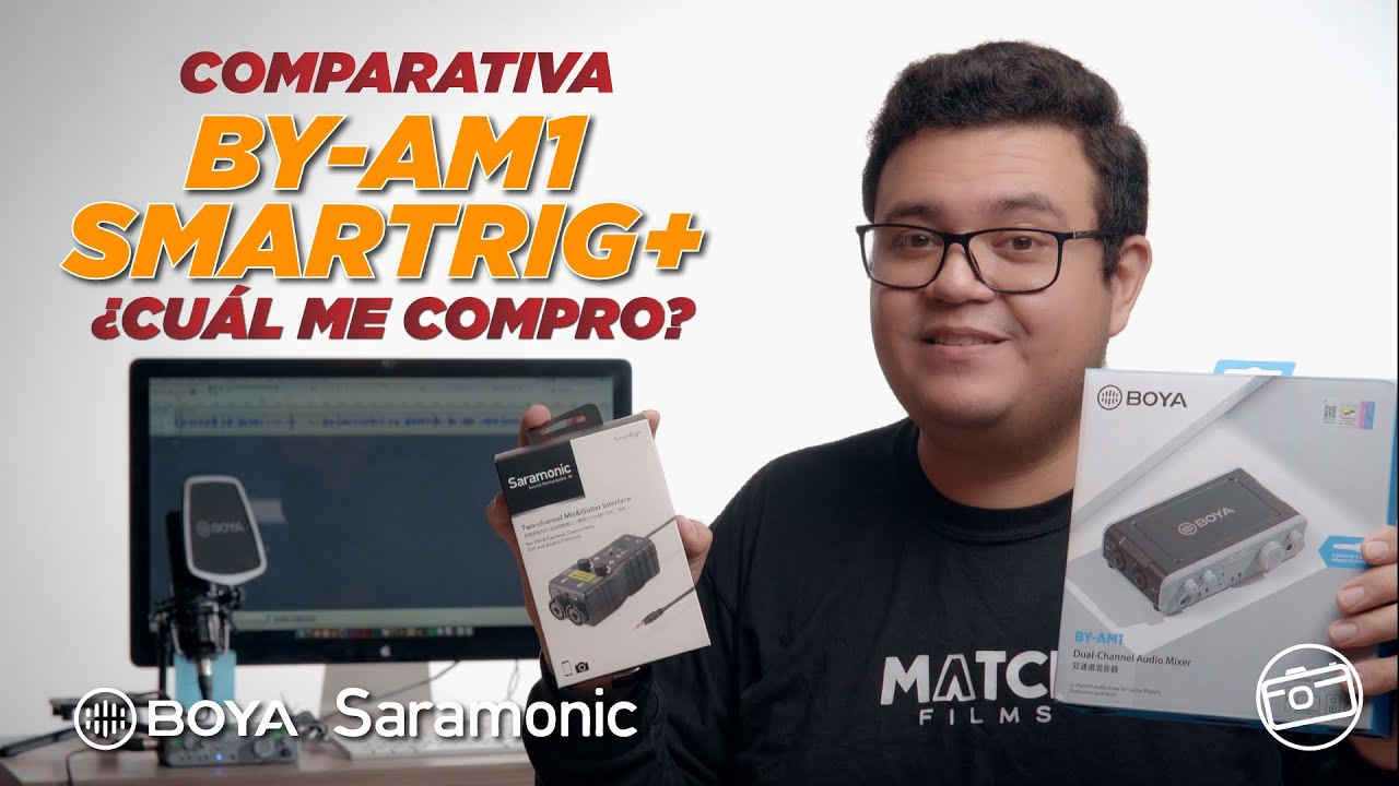 Comparativa de mezcladores de 2 canales Saramonic SmartRig+ vs Boya BY-AM1