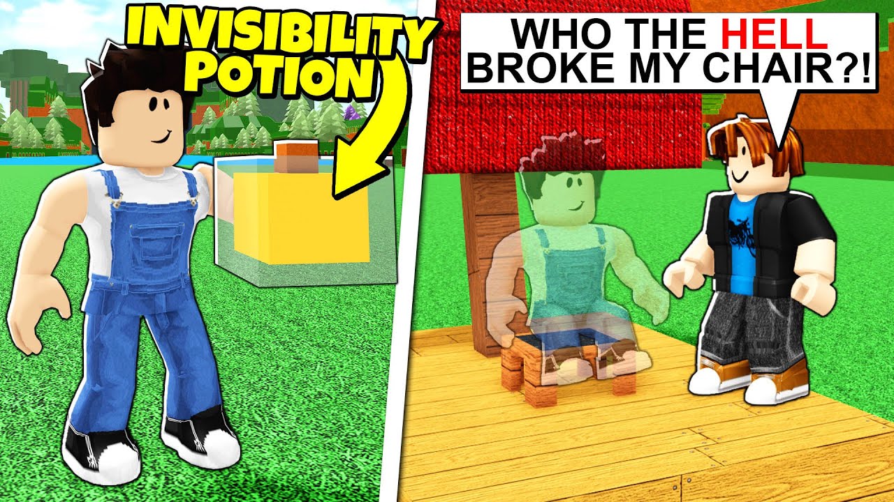 I BECAME INVISIBLE AND THEY GOT SO MAD! Build a Boat