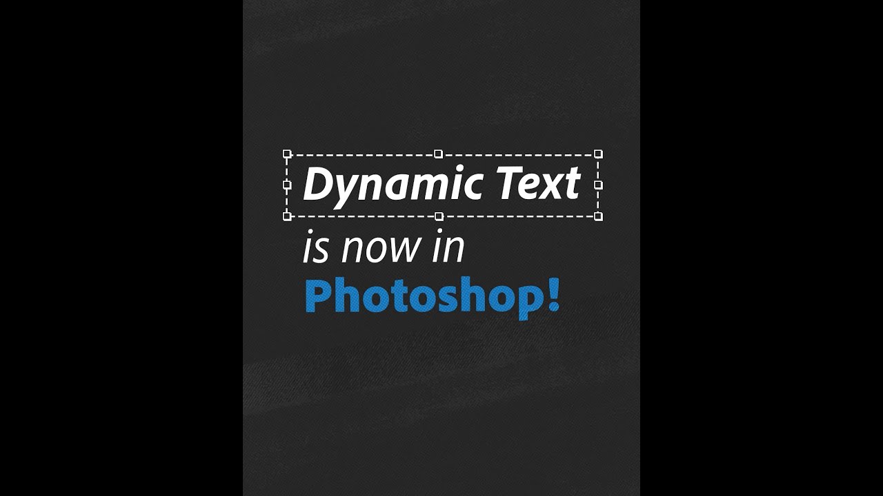Dynamic Text in #Photoshop #shorts
