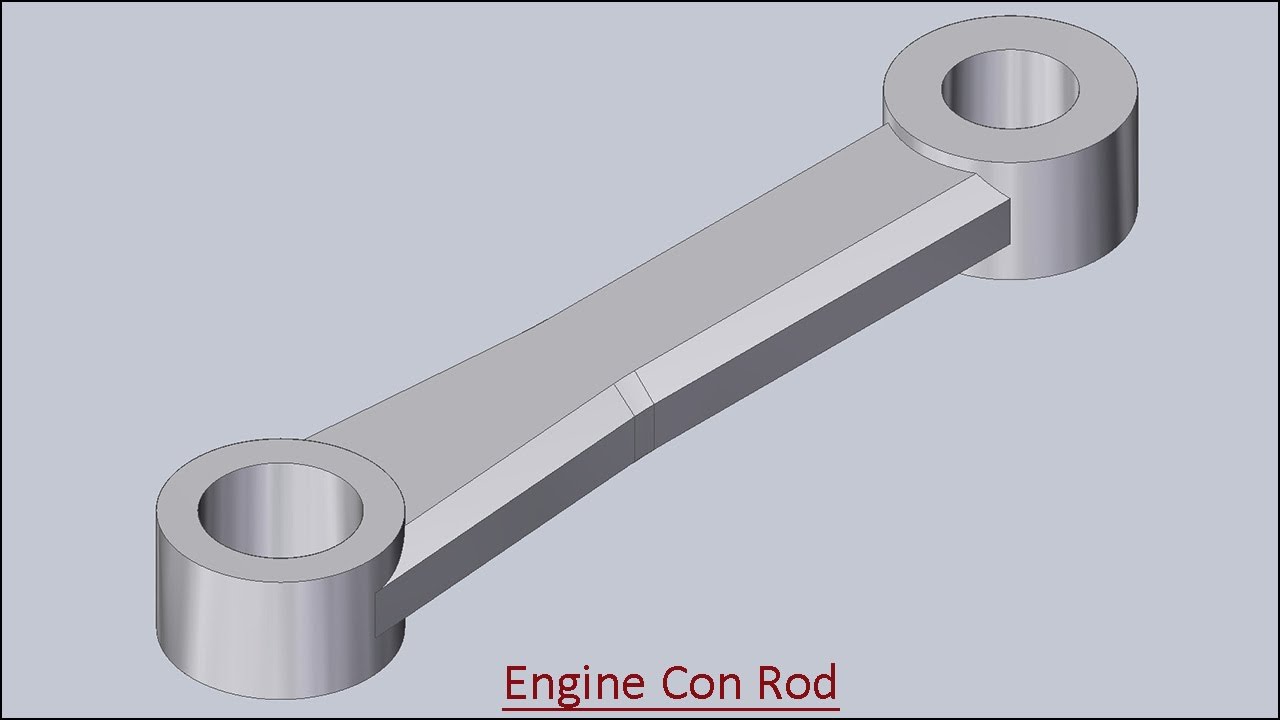 Engine Connecting Rod (Solid Edge Tutorial)
