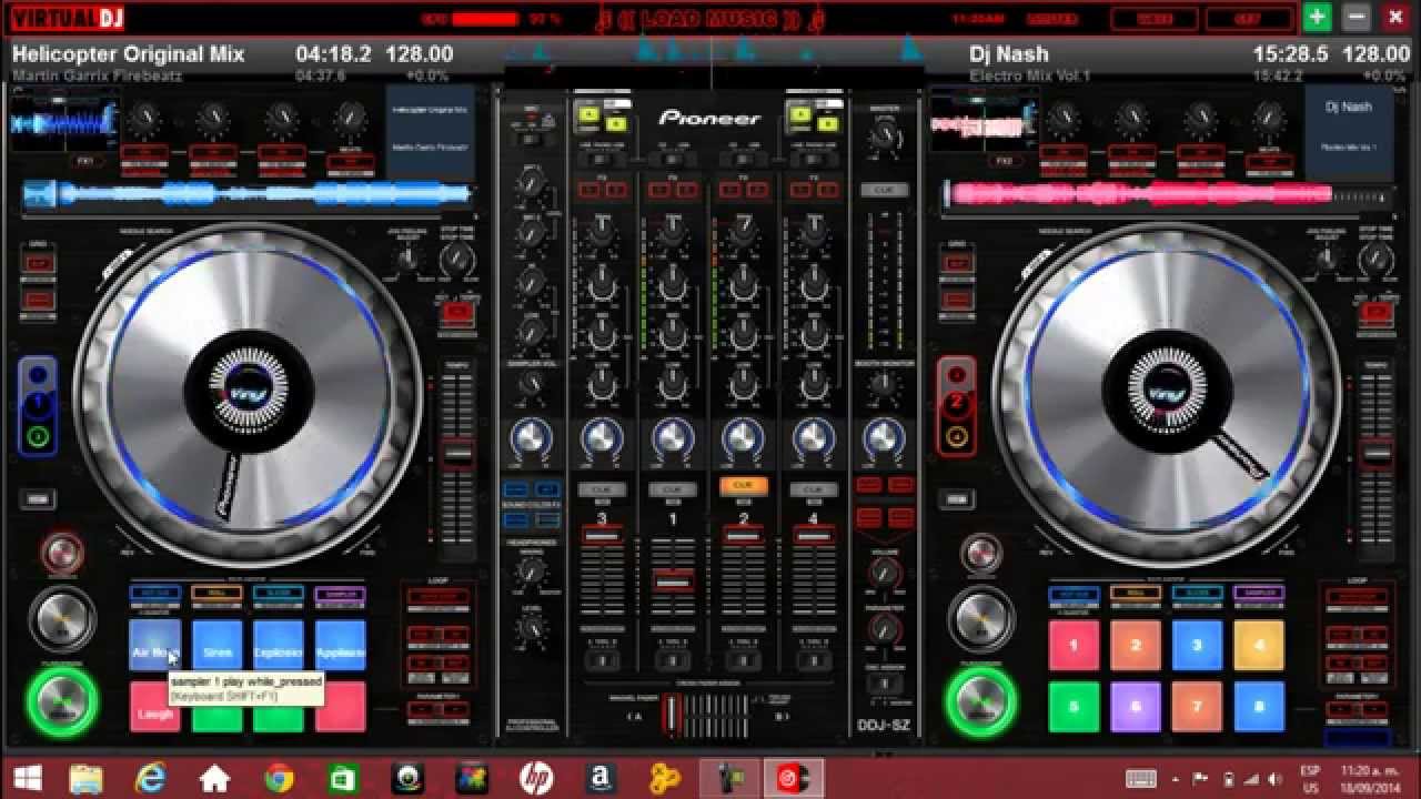 Pioneer DDJ-SZ Skin para virtual dj 7 y 8 free download.