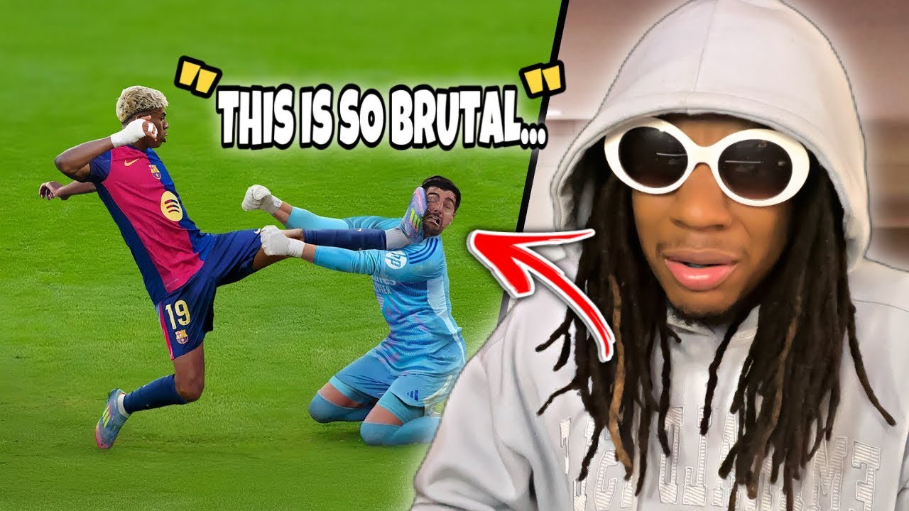 Реакция болельщика НБА на 15 самых жестоких фолов в футболе