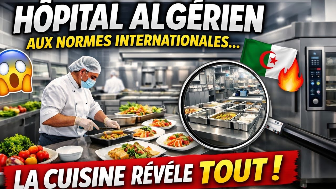😱 Hôpital algérien aux normes internationales… la cuisine révèle un secret incroyable ! 🇩🇿