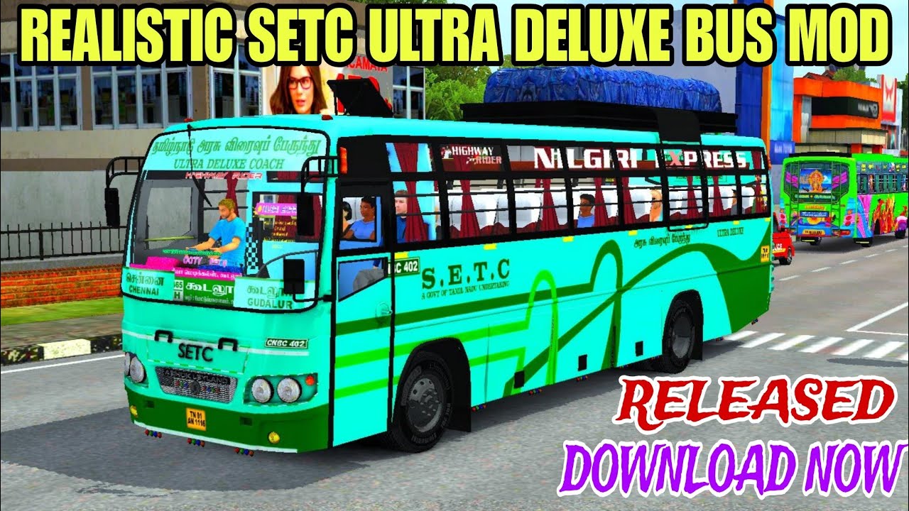 REALISTIC SETC ULTRA DELUXE BUS MOD RELEASED|BUS SIMULATOR INDONESIA 4.4.1