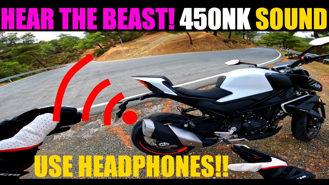 CFMOTO 450NK PURE SOUND 8 min 4K 2024