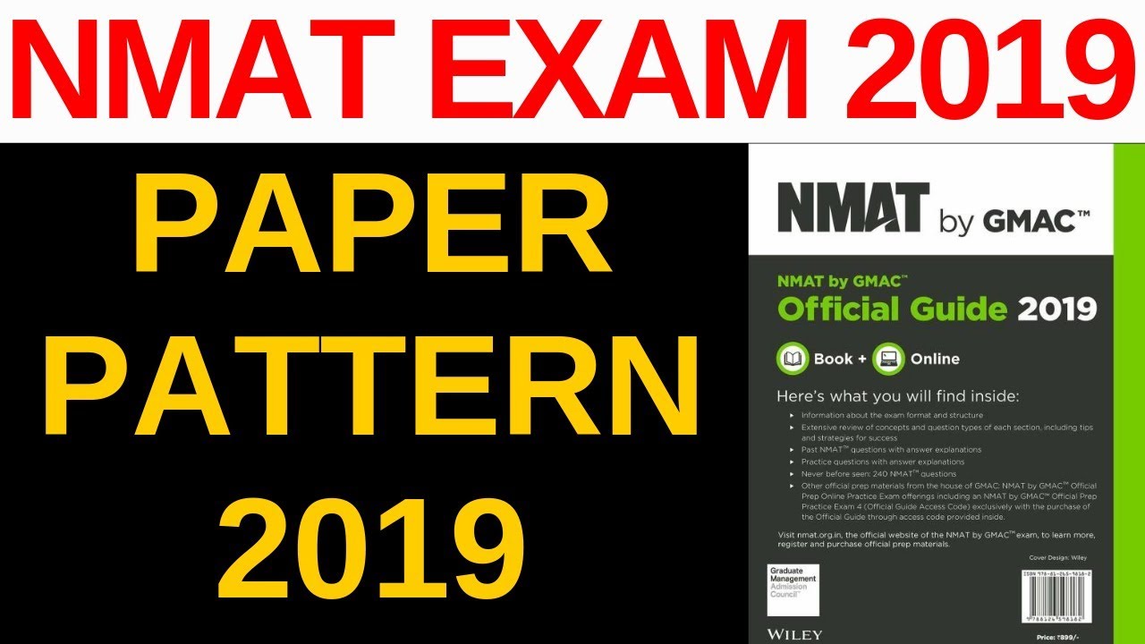 NMAT Exam 2019 Paper Pattern or Structure [Blue Print] Weightage Of Each Chapter