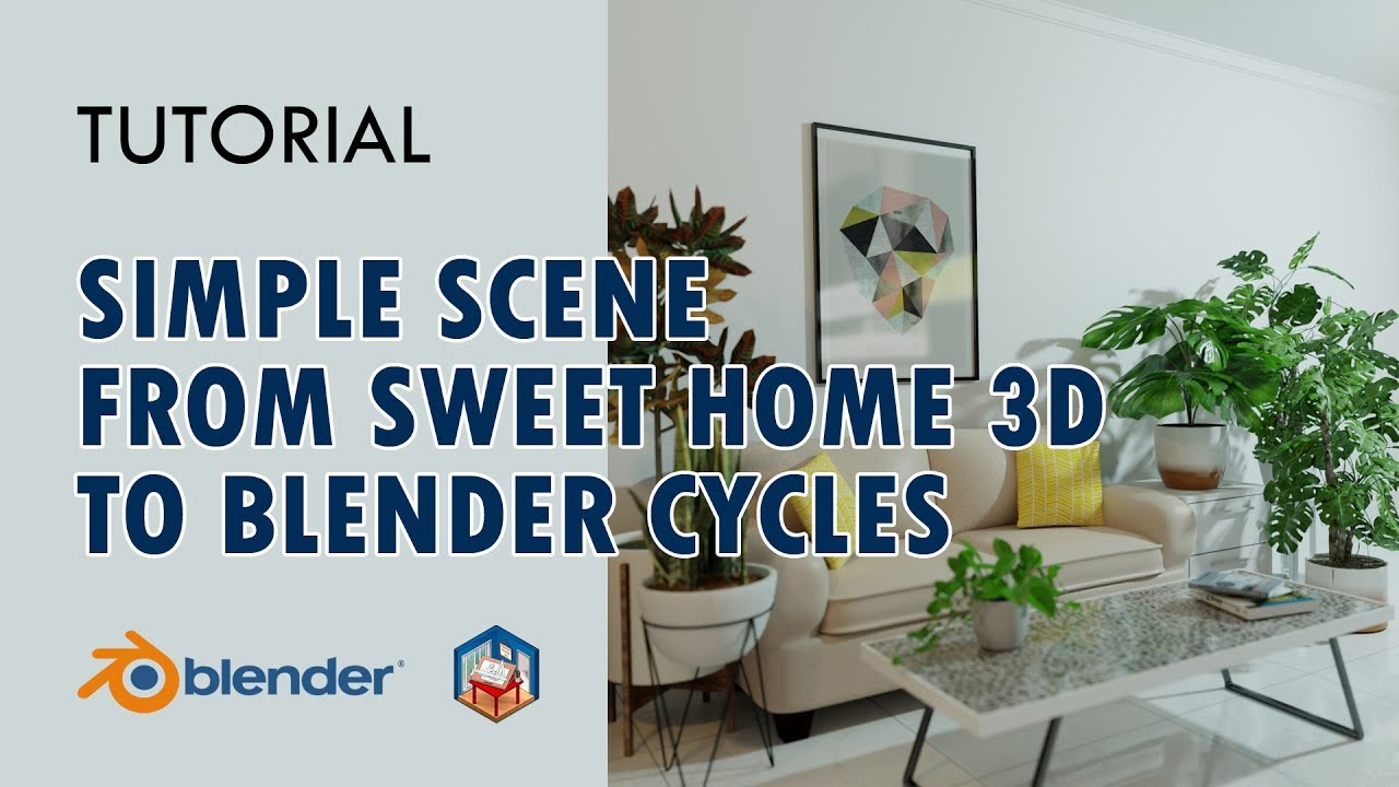 Simple Scene [Sweet Home 3D + Blender] - Tutorial