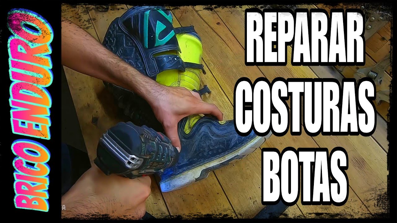 Como reparar COSTURAS a unas BOTAS de ENDURO - MOTOCROSS