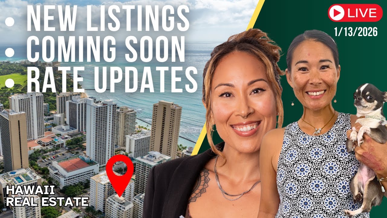 1/13/2026 New Listings - Coming Soon - Rate Updates - LIVE w/Core Team Hawaii