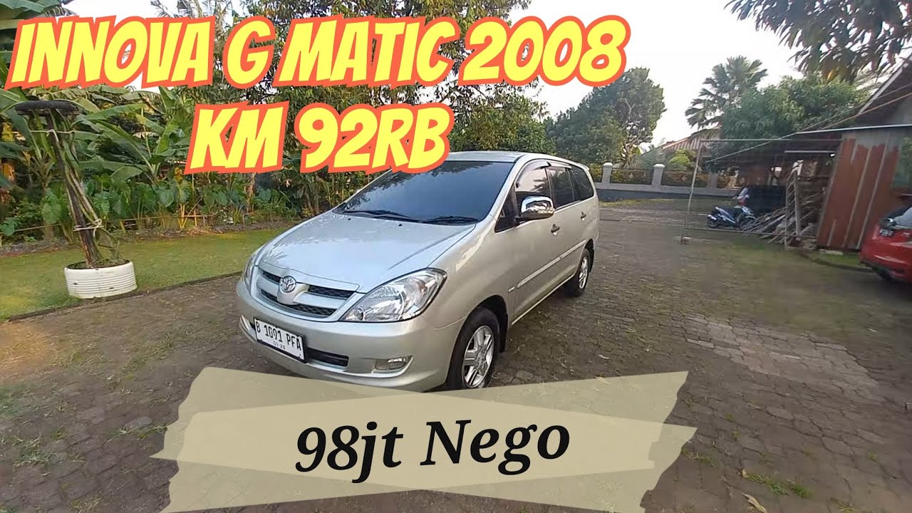 Toyota Innova G Matic 2008 KM 92rb Hanya 98jt aja