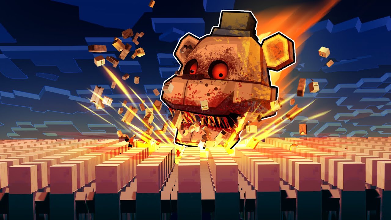 Что произойдет, если FNAF врежется в жителей деревни?