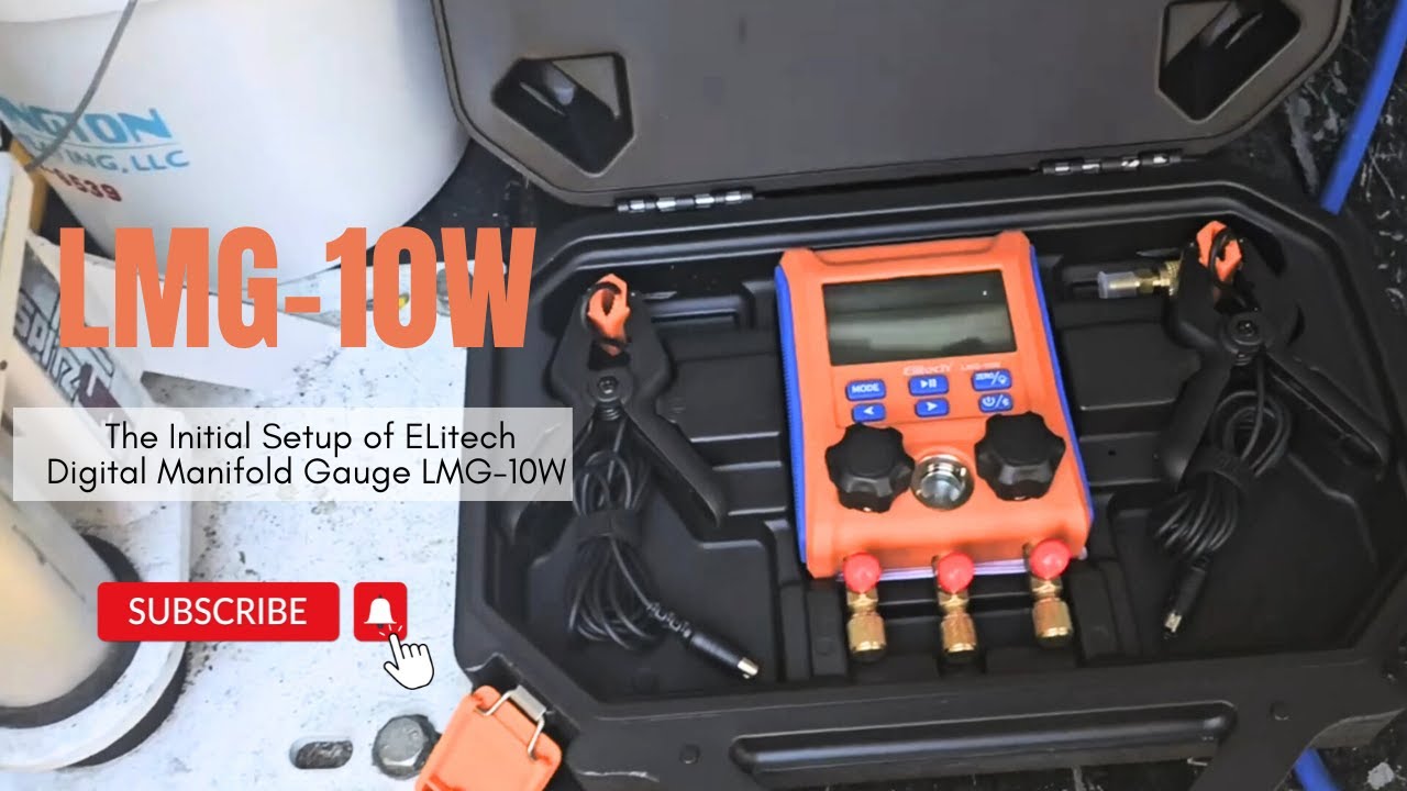 The Initial Setup of Elitech Digital Manifold Gauge LMG-10W