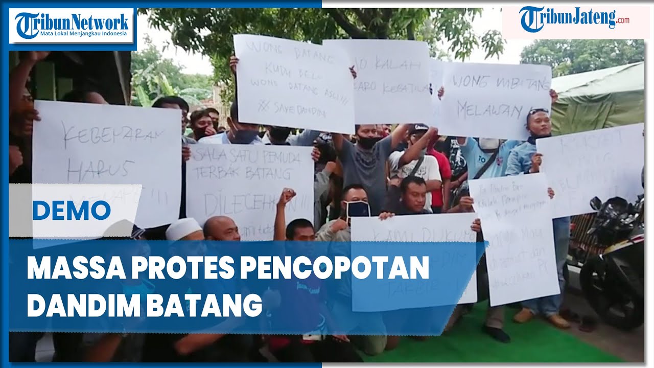 Massa Geruduk Kodim 0736 Batang Protes Pencopotan Dandim
