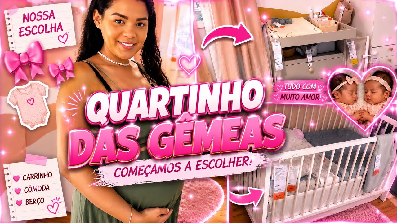 QUARTINHO DAS GÊMEAS 👶🏻 QUANDO IREMOS COMPRAR? Mamãe de gêmeas 🎀