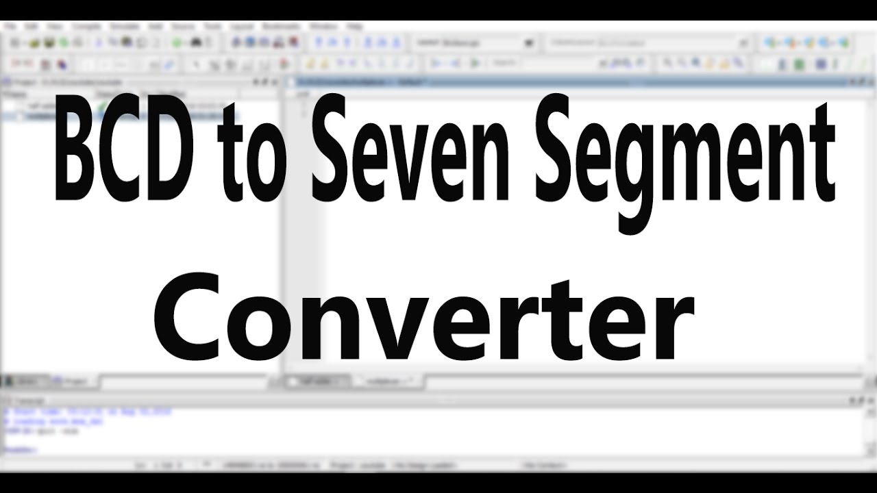 Verilog Code for BCD to Seven Segment Converter
