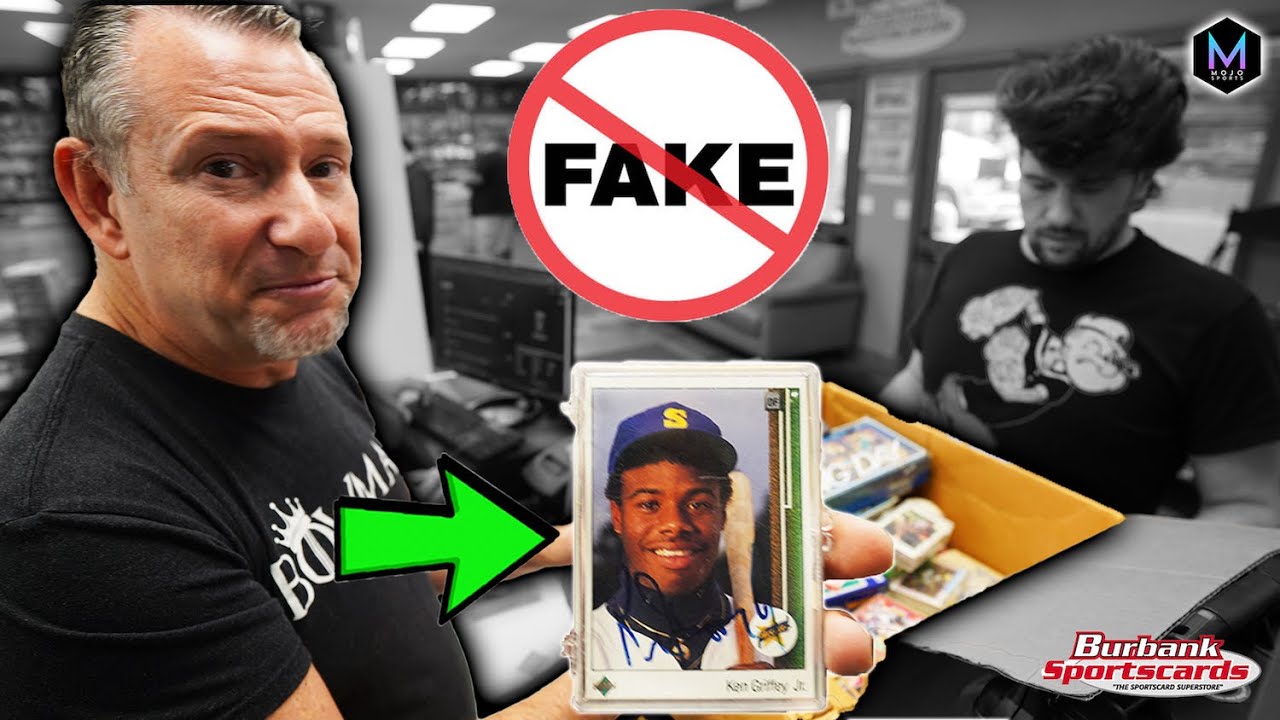 I Almost Bought A FAKE Ken Griffey Jr ROOKIE At @BurbankCards ? 😡