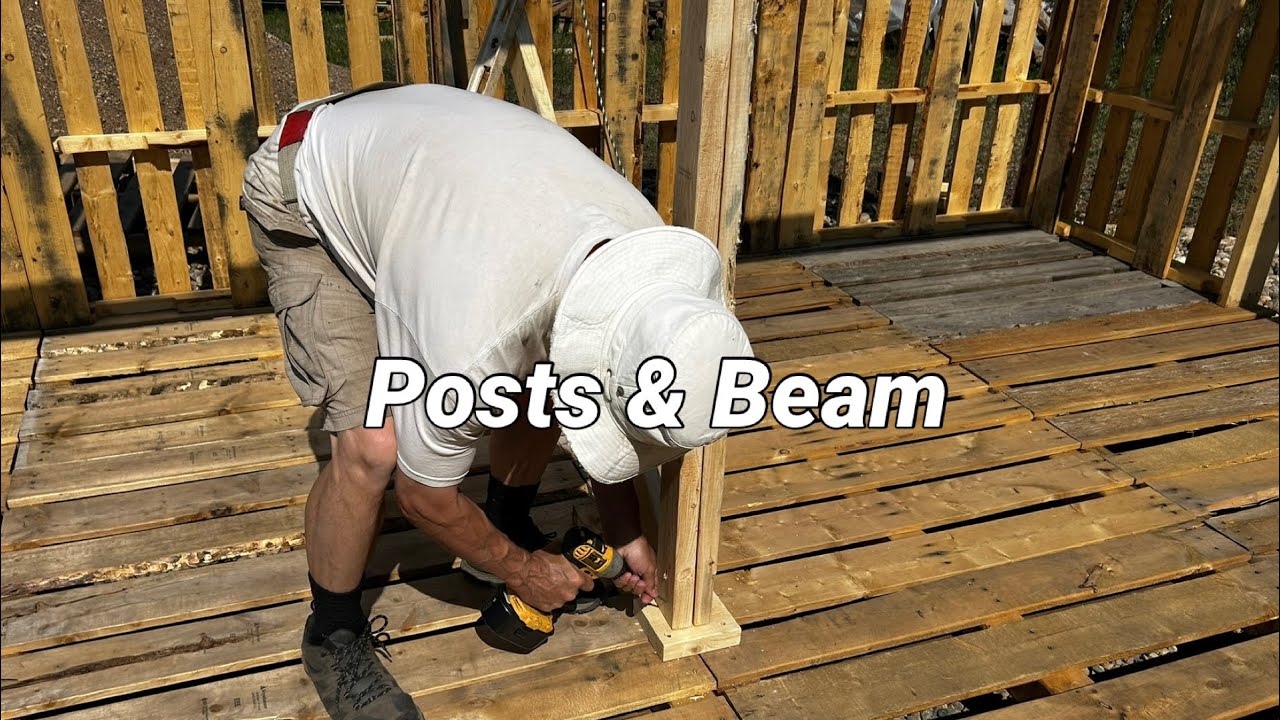 Pallet Cabin - Tiny Pallet Cabin on the Prairie Part 3 - E278  #under5k #DIY #build #tiny #home