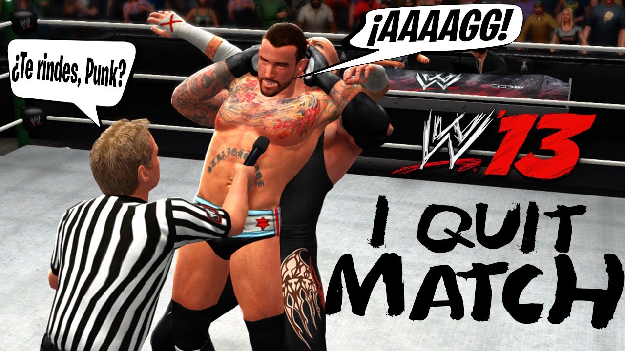 El *I QUIT MATCH* en JUEGOS de WWE