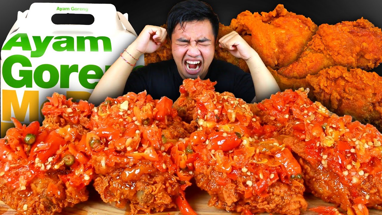 AUTO MULES 🥵 MUKBANG 10 AYAM SPICY MCD GEPREK 100 CABE RAWIT TERPEDAS
