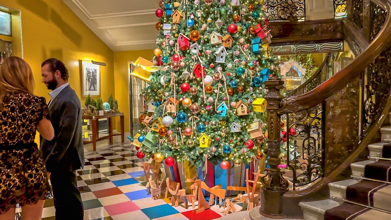 2024 London Christmas Walk Tour ✨ Posh Mayfair incl. Claridge’s Christmas Tree 🎄 4K HDR