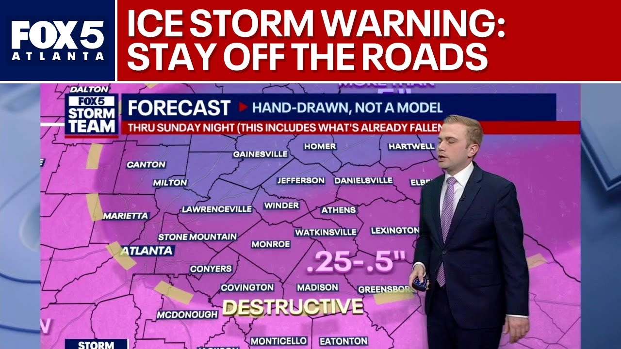 Destructive ice storm hits Atlanta: Stay off roads | FOX 5 News