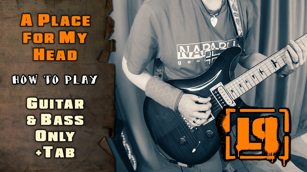 Linkin Park - A Place For My Head | GUITAR & BASS ONLY + SCREEN TABS | HOW TO PLAY