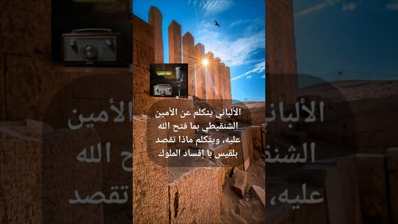 الألباني يتكلم عن الأمين الشنقيطي بما فتح الله عليه، ويتكلم ماذا تقصد بلقيس با إفساد الملوك