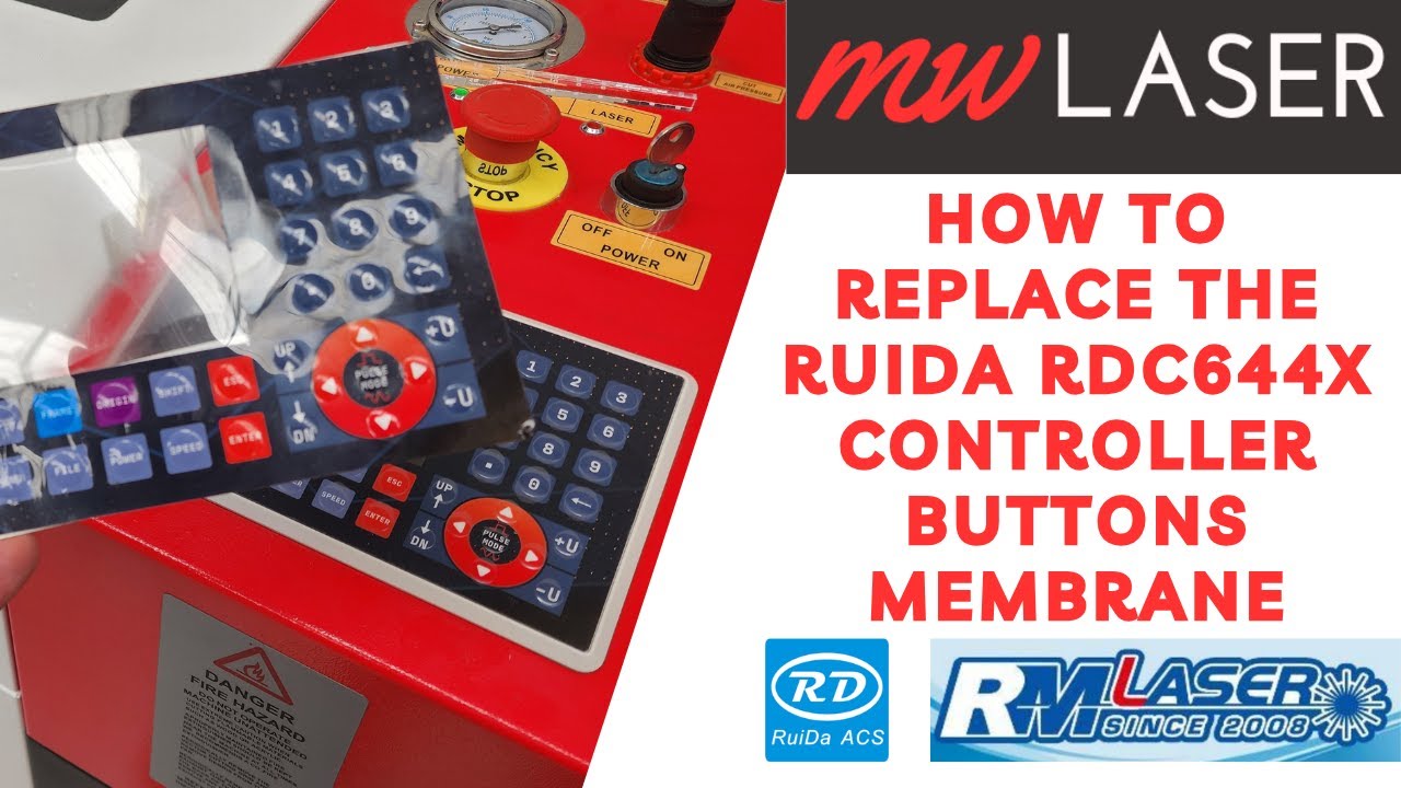 How To Replace RuiDa Controller Buttons Membrane - MW Laser + RM Laser