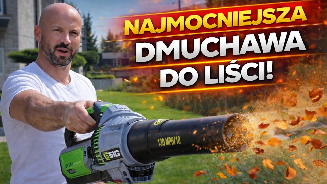 Najmocniejsza dmuchawa do liści, akumulatorowa 56v Ego Power LB7650E 87m/s , 313km/h MajkelGotuje