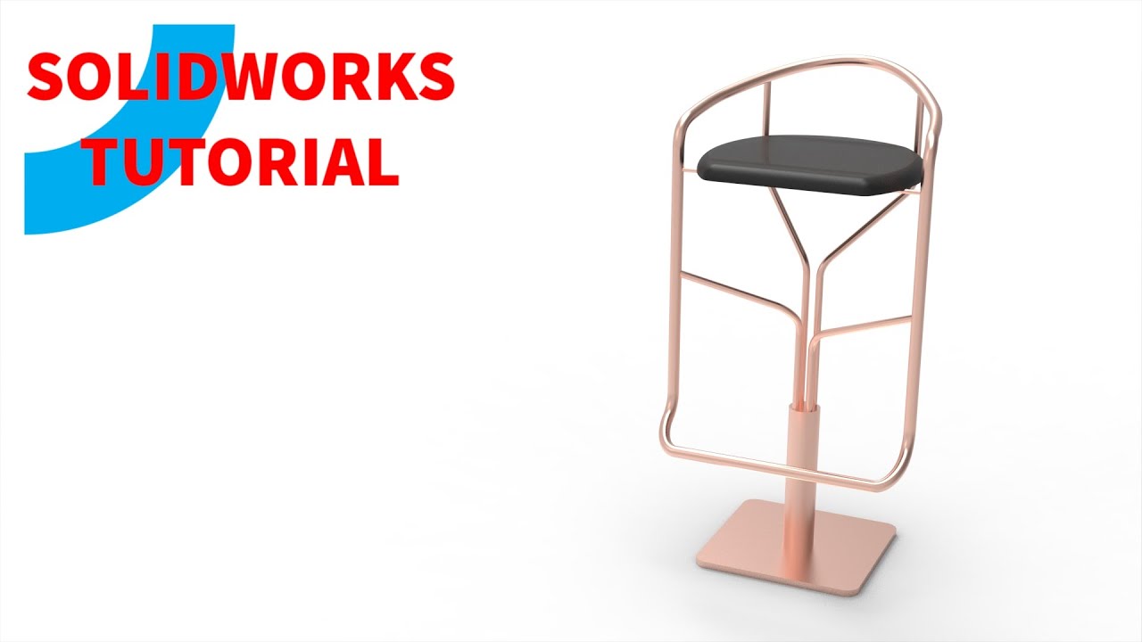 「DESIGN 422」 Stool 2 | Solidworks tutorial