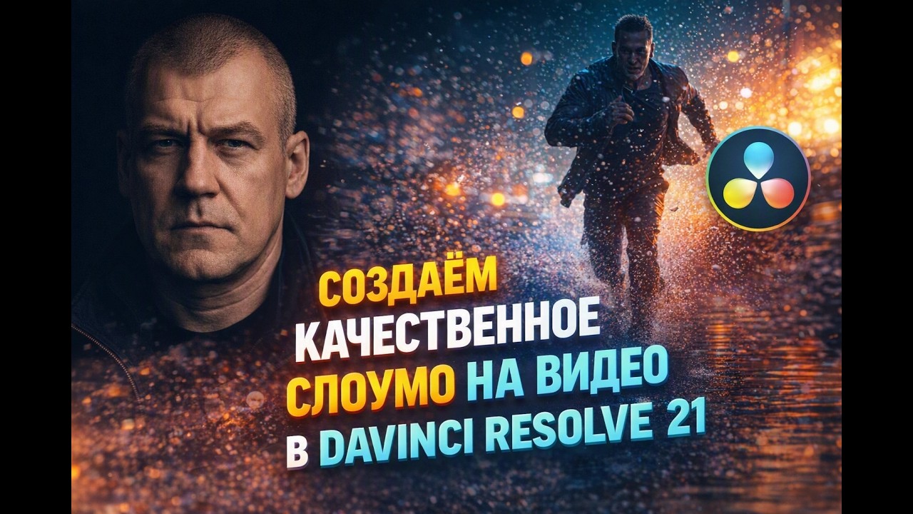 Секрет ИДЕАЛЬНОГО Slow Motion в DaVinci Resolve 21! 🚀