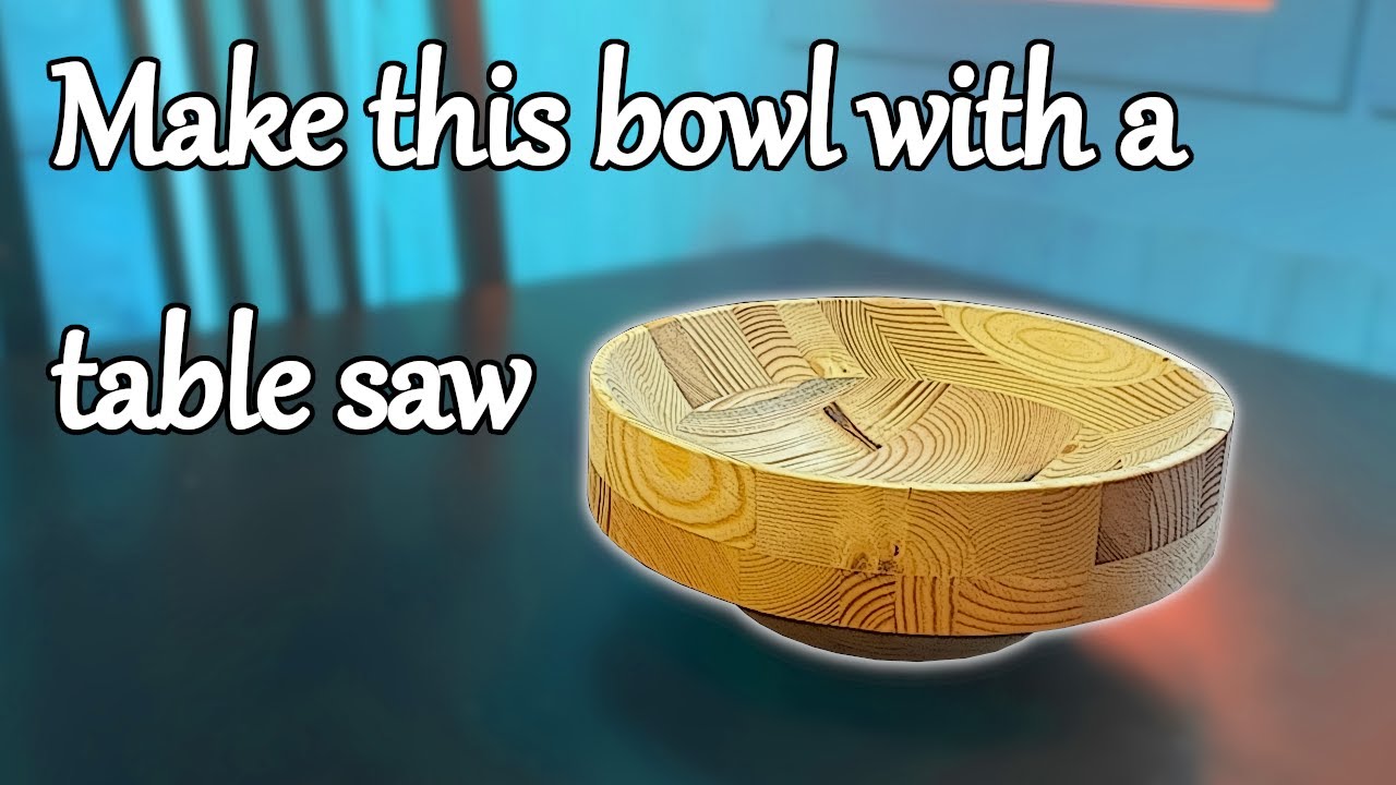 Creating a beautiful wooden Bowl with my tablesaw !