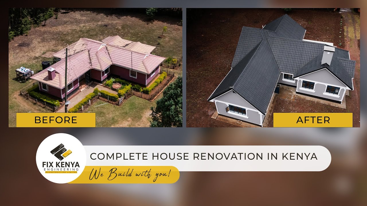 Complete House Renovation in Kenya  4 Month Transformation Time Lapse  Kabenes, Uasin Gishu