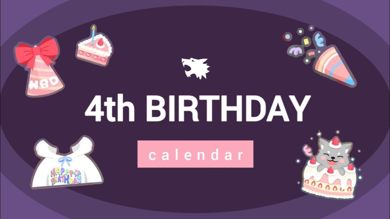 Wolvesville 2022 Birthday Calendar ALL ITEMS!