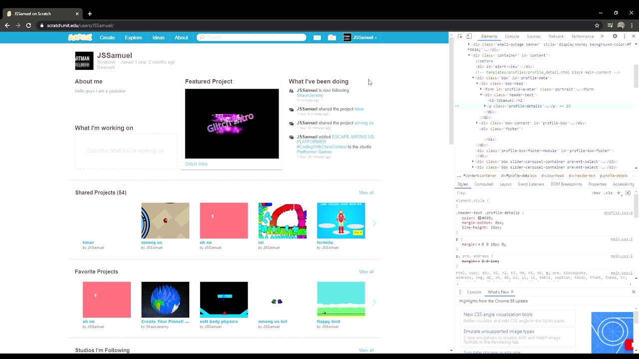 HOW TO FOLLOW YOURSELF ON SCRATCH