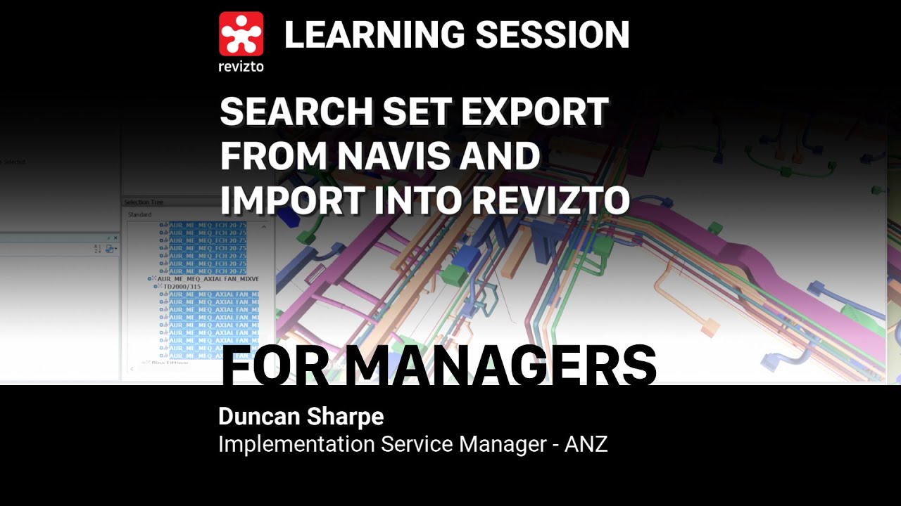 Search Set Export from Navis and import into Revizto